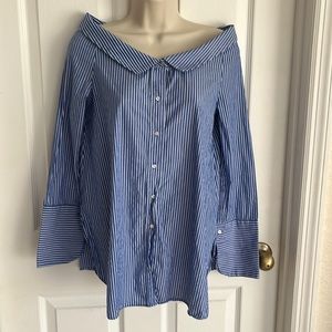 Zara button down pinstripes shirt